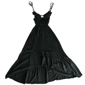 Joyfolie Paige Dress Women Xs Black Ruffle